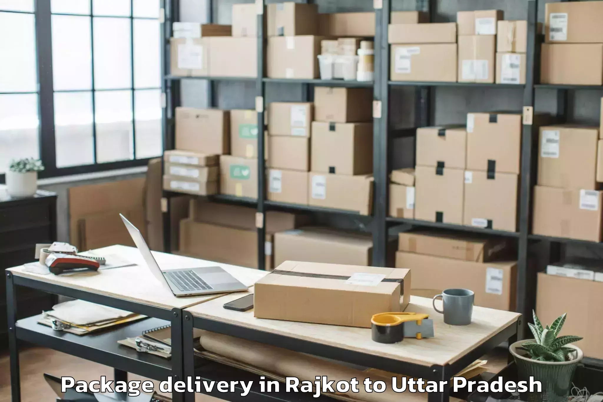 Reliable Rajkot to Mahagun Metro Mall Package Delivery